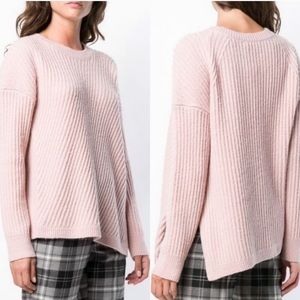 Vince Pink Ribbed Sweater